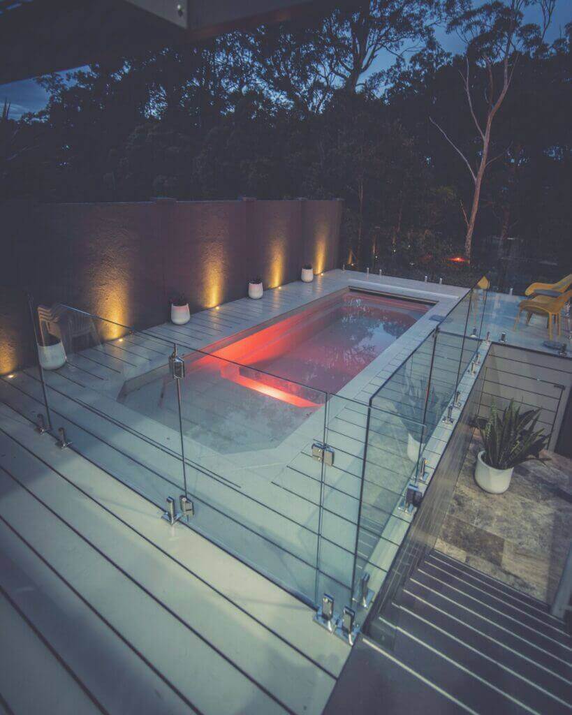 Pool Surrounds Landscaping Fletcher Pool Lighting And Decking