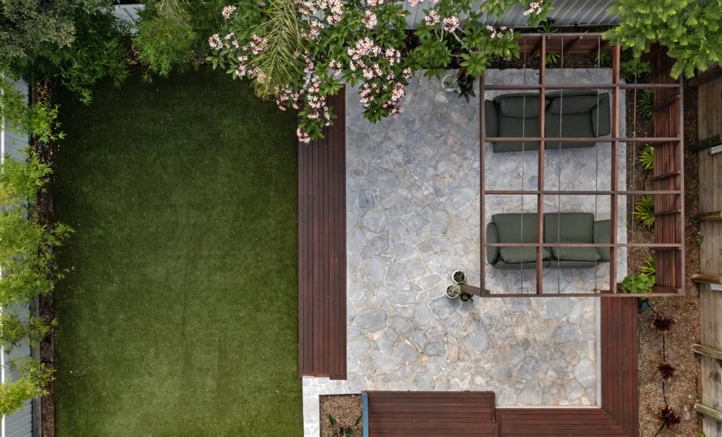 Landscape Design Landscape Construction Pergola Planting Paving Decking Crazy Pave Synthetic Turf