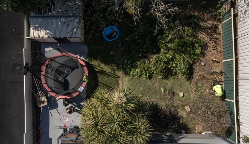 Drone shot Cramped space Small space