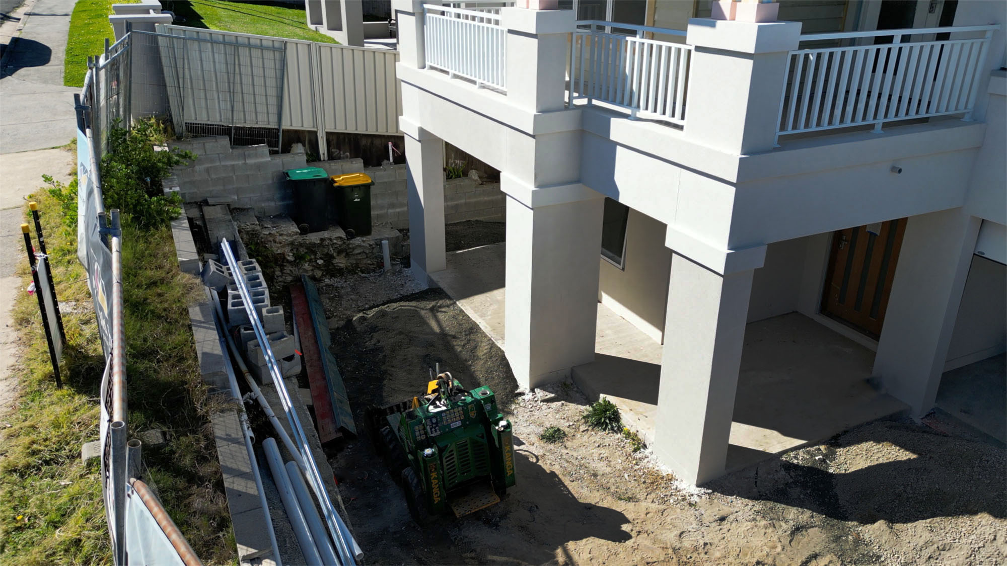 Landscaping project in Bar Beach prior to construction