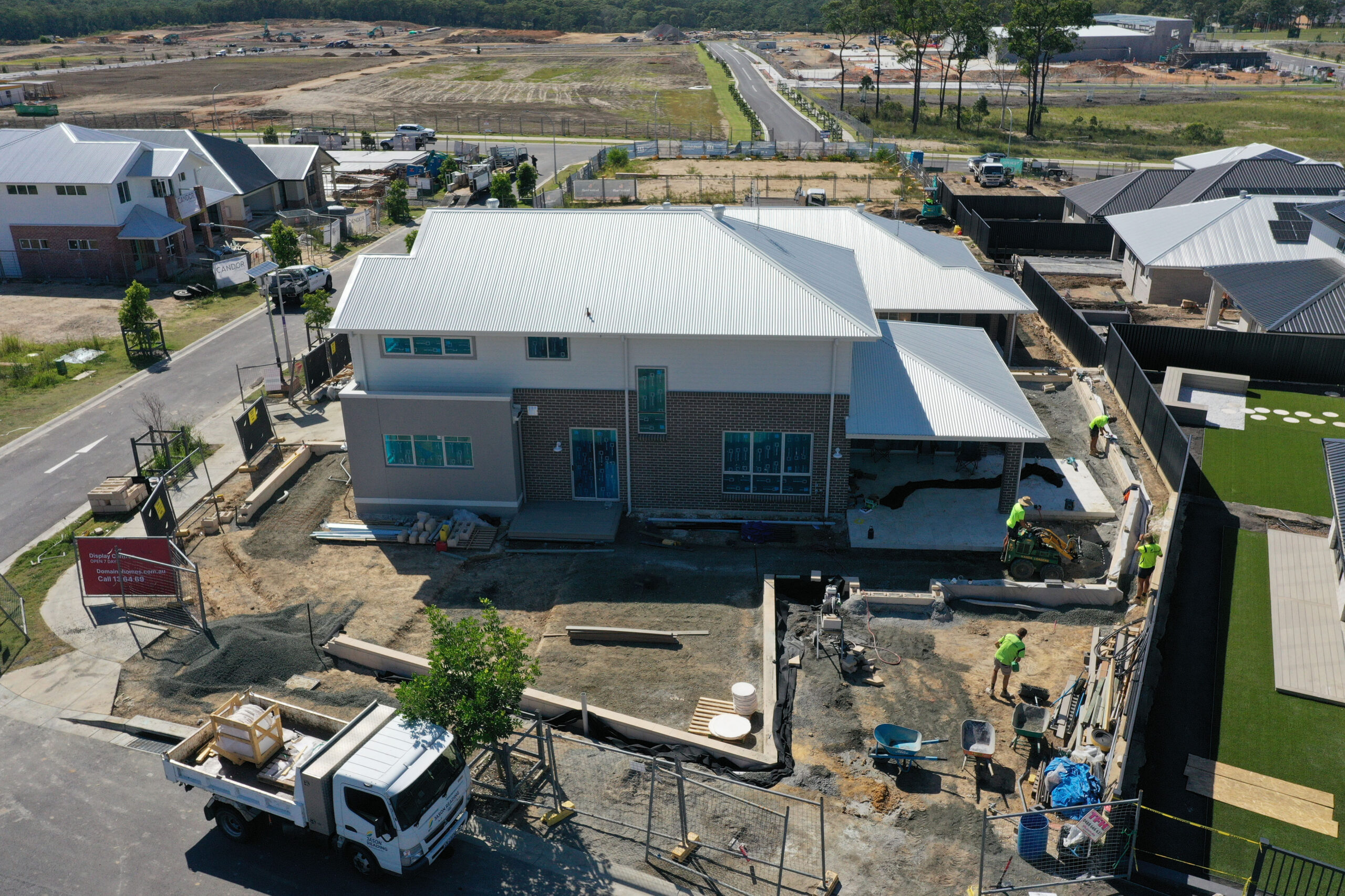 Commercial display home project in Cooranbong before landscape construction