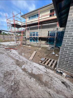 Domaine Display Home Landscaping Project in Thornton prior to landscape construction. 