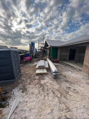 Domaine Display Home Landscaping Project in Thornton prior to landscape construction. 