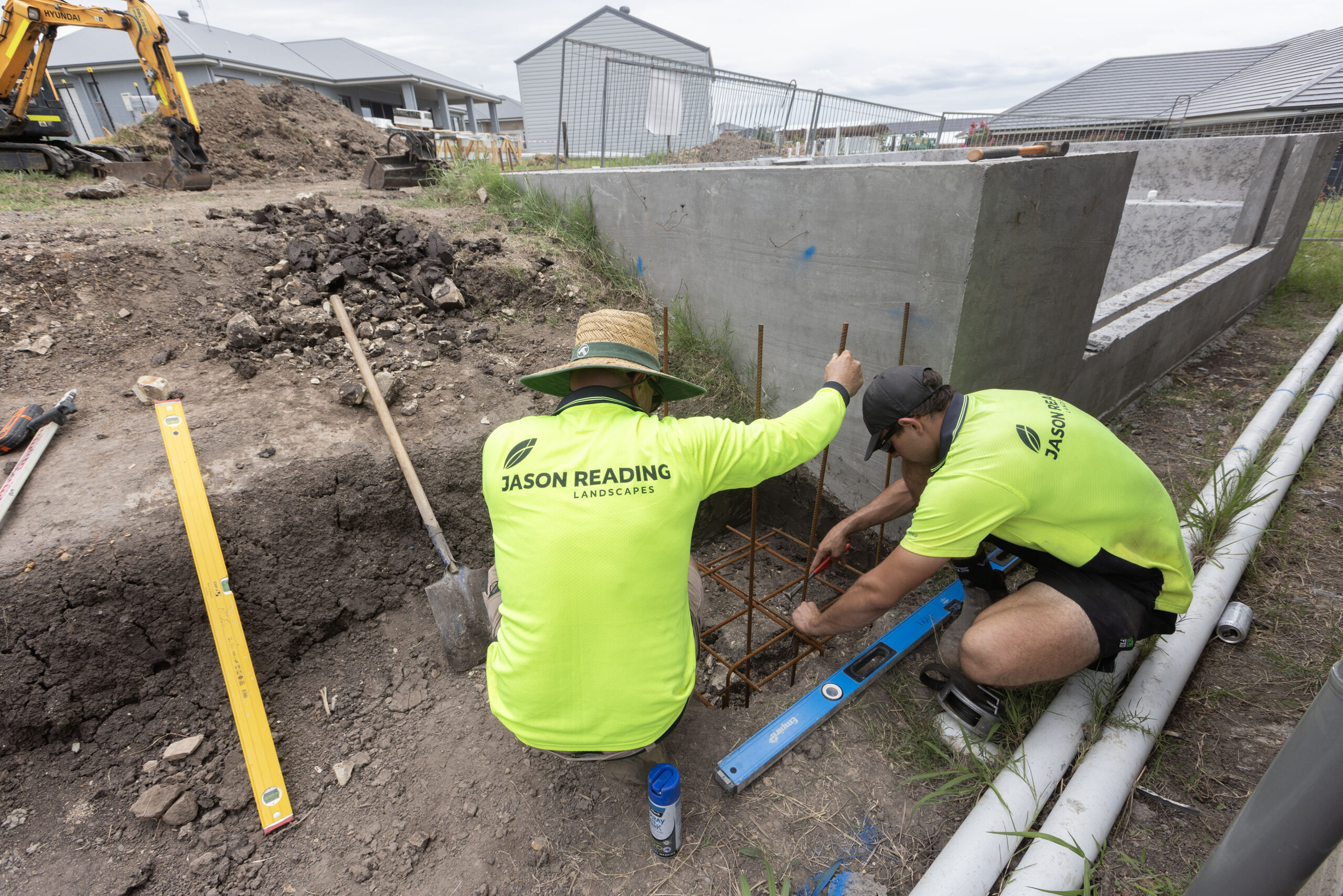 Jason Reading Landscapes pool surrounds construction