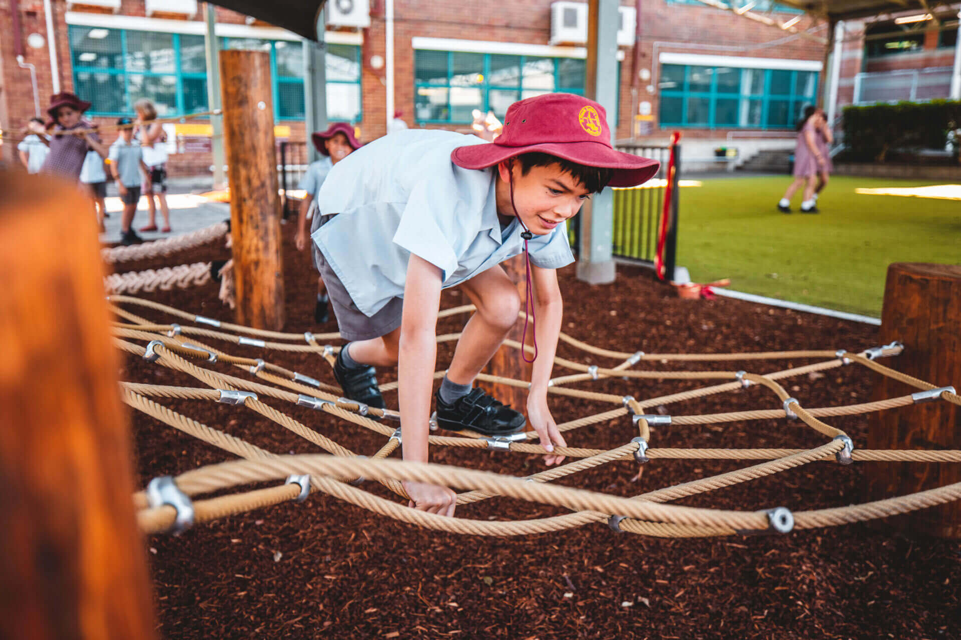 Natural Play Space School Landscaping Project Newcastle NSW