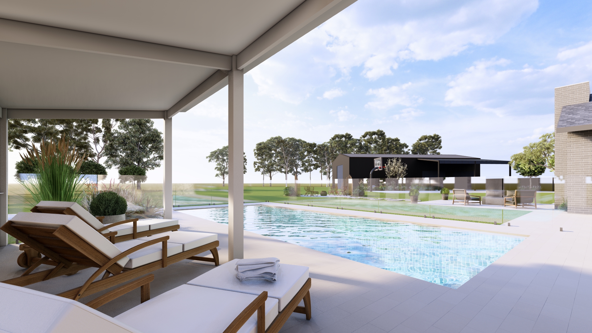 3D Outdoor Design Render Landscaping Newcastle NSW