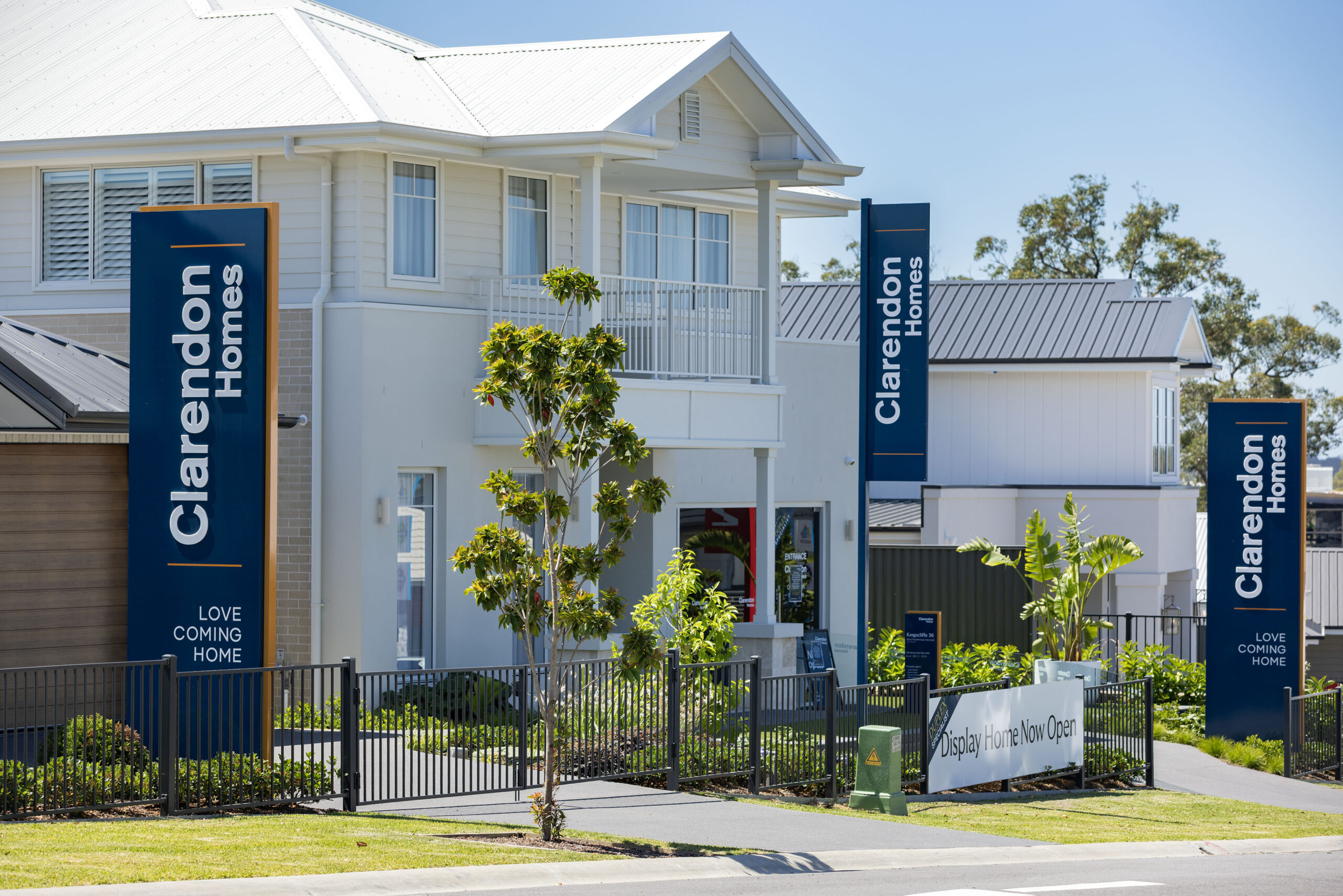 Clarendon Homes display home signage at the Cooranbong display village
