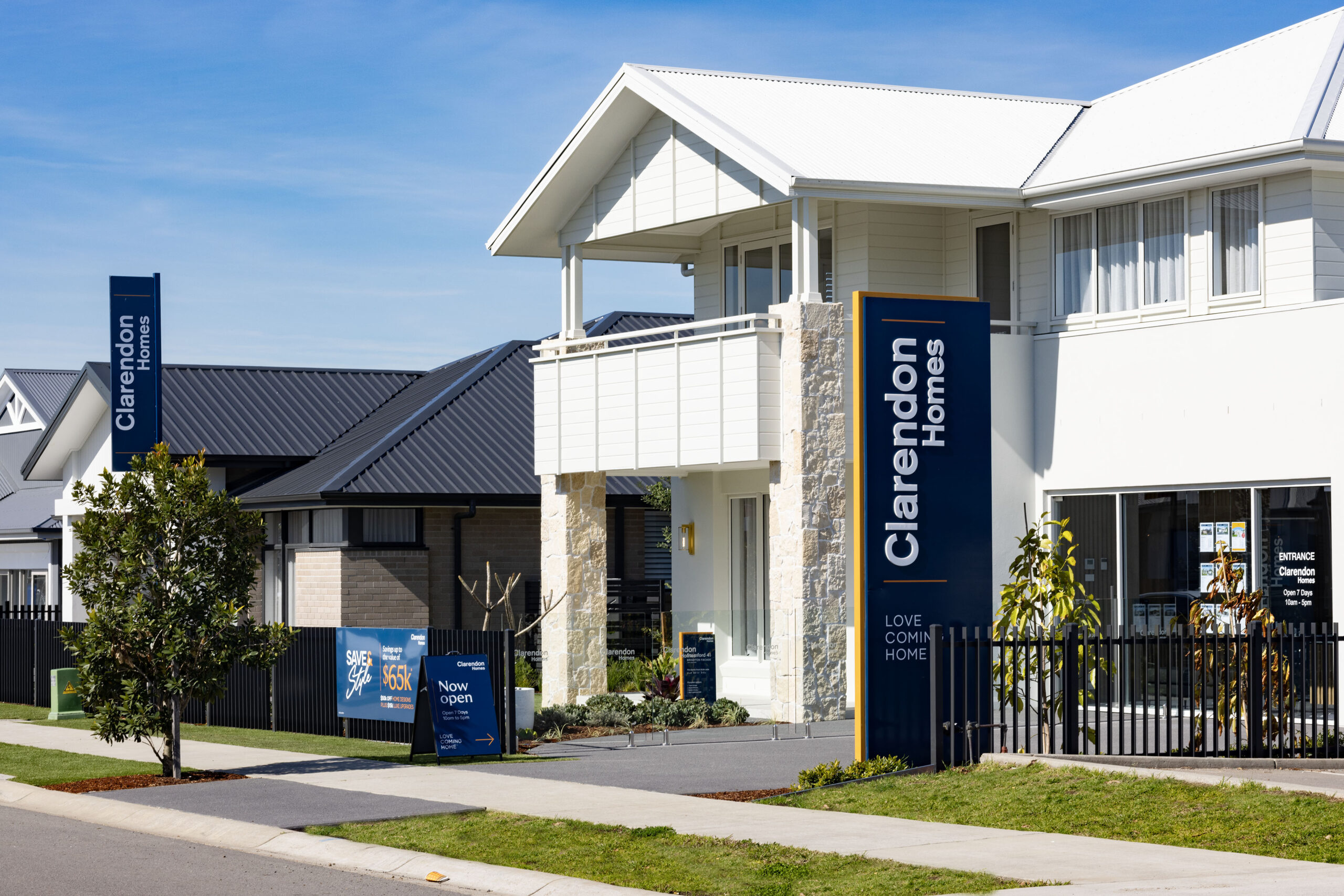 Clarendon Homes display village entrance at Cooranbong