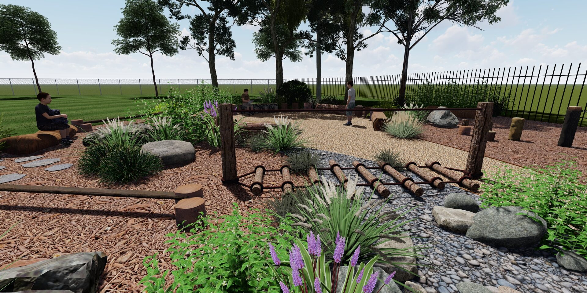 Hamilton-North-Natural-Play-Space-Design-3D-Render-Balance-Crossing
