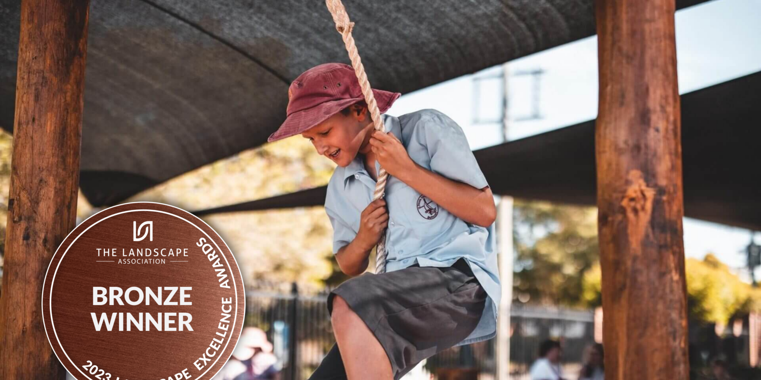 Belmont SFX Primary School playground project, Bronze Winner in the 2023 Landscape Excellence Awards